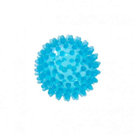 Masážna loptička ježko priemer 6 cm modrá