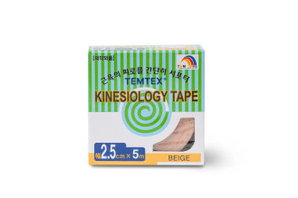 Temtex kineziotejp Classic béžová tejpovacia páska 2 x 2,5cm x 5m