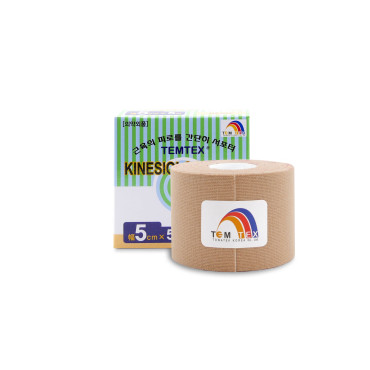 Temtex kineziotejp Classic béžová tejpovacia páska 5cm x 5m