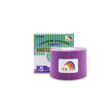 Temtex kineziotejp Classic fialová tejpovacia páska 5cm x 5m