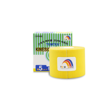 Temtex kineziotejp Classic žltá tejpovacia páska 5cm x 5m