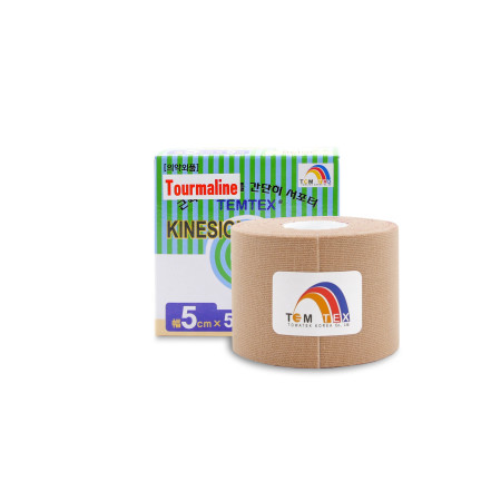 Temtex kinesio tejp Tourmaline béžová tejpovacia páska 5cm x 5m