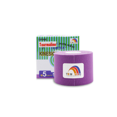 Temtex kinesio tejp Tourmaline fialová tejpovacia páska 5cm x 5m