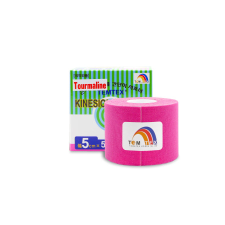 Temtex kinesio tejp Tourmaline ružová tejpovacia páska 5cm x 5m