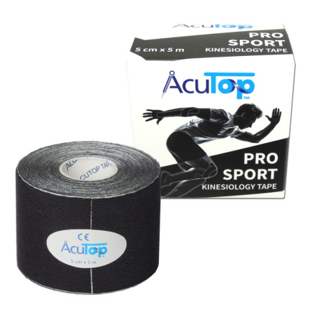 AcuTop Pro Sport kineziotejp čierny 5cm x 5m