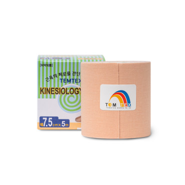 Temtex kineziotejp Classic béžová tejpovacia páska 7,5cm x 5m