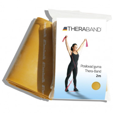 TheraBand guma na cvičenie 2 metre zlatá