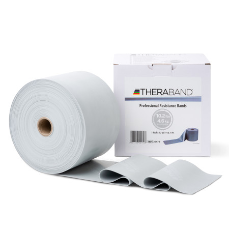 TheraBand guma na cvičenie 45,5 metra strieborná