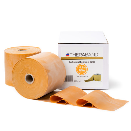 TheraBand guma na cvičenie 45,5 metra zlatá