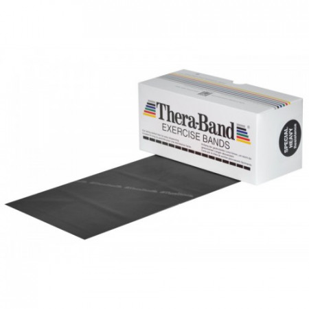 TheraBand guma na cvičenie 5,5 metra čierna