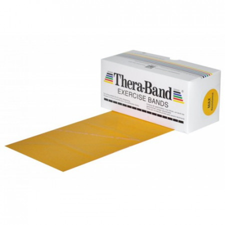 TheraBand guma na cvičenie 5,5 metra zlatá