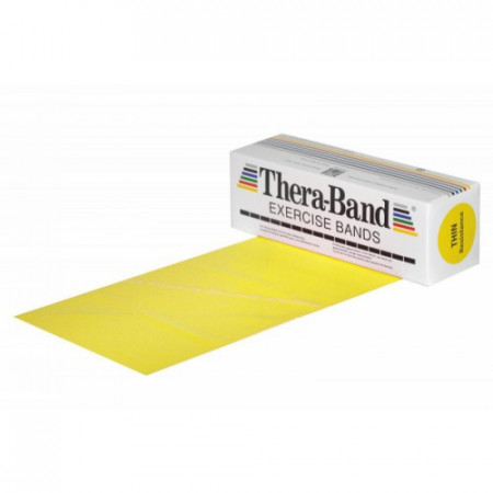 TheraBand guma na cvičenie 5,5 metra žltá