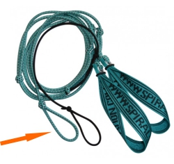Zelená predlžovacia koncovka pre elastické lano