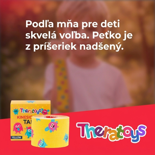 Theratoys Kids kineziotejp pre deti spokojnosť Theratoys Kids kineziotejp pre deti spokojnosť
